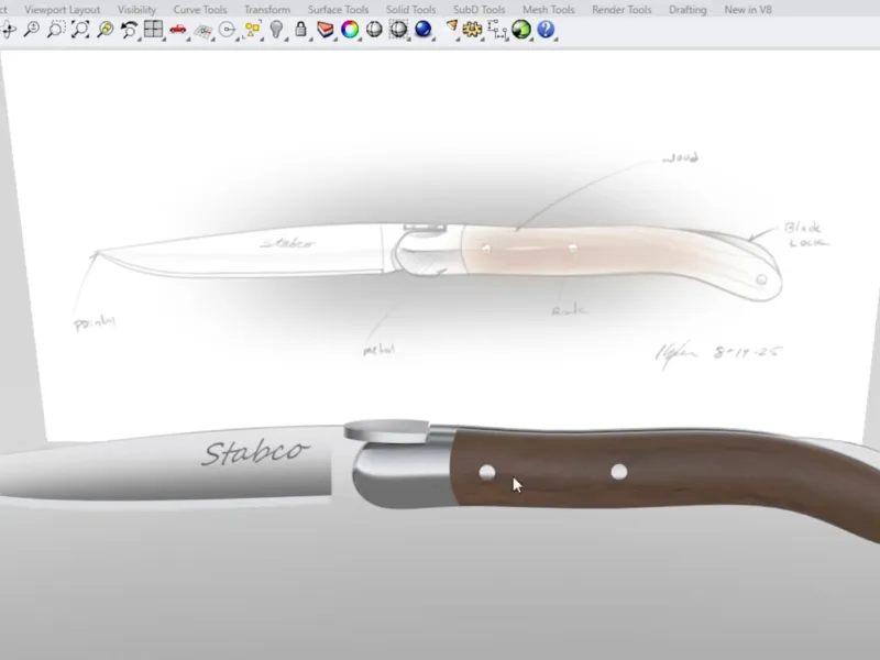 Aprende Rhino 8 con un proyecto real de la mano de Kyle Houchens