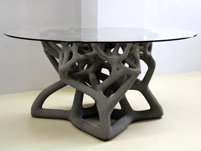 So Table: mesa paramétrica en hormigón impreso en 3D con Grasshopper y tecnología SPI