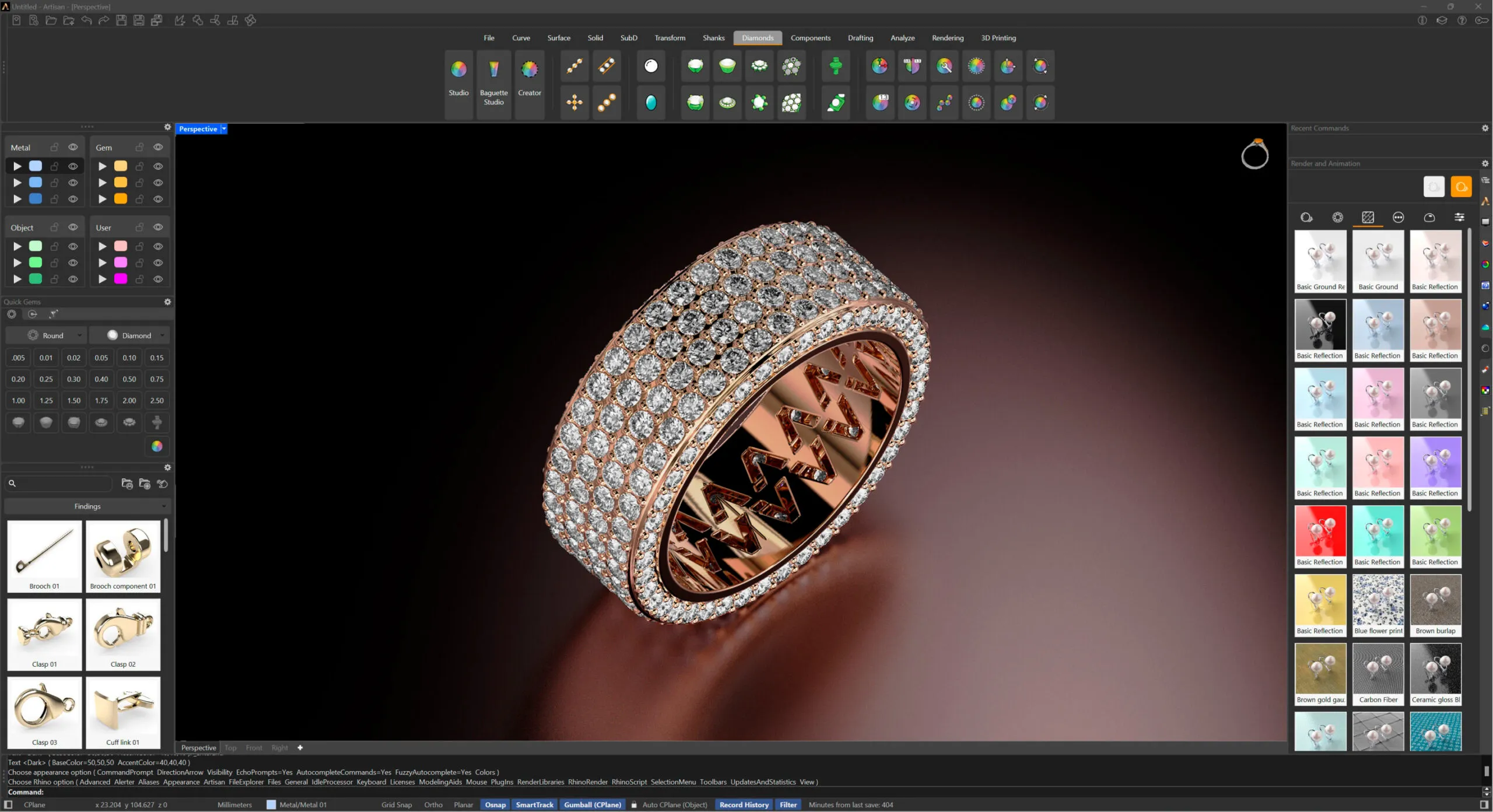 RhinoArtisan 6.7: el asistente inteligente que transforma tu flujo de trabajo en joyería