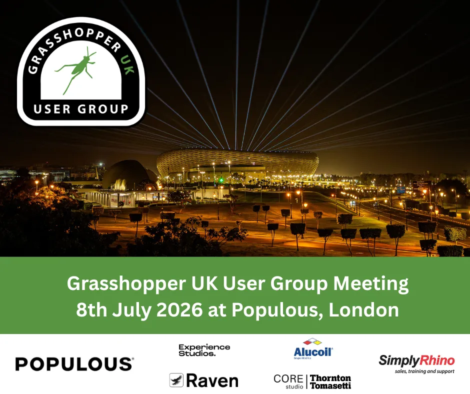 Reunión del Grupo de Usuarios de Grasshopper en Reino Unido